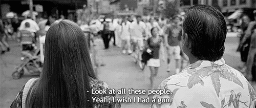 Quand on retourne un peu en ville après des semaines en pleine nature.